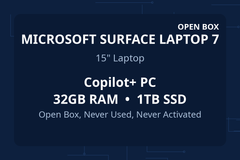 Microsoft Surface Laptop 7 — Copilot+ PC, 32GB RAM, 1TB SSD, Open Box