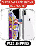 Clear Shockproof Hard Bumper Case for iPhones - All Models