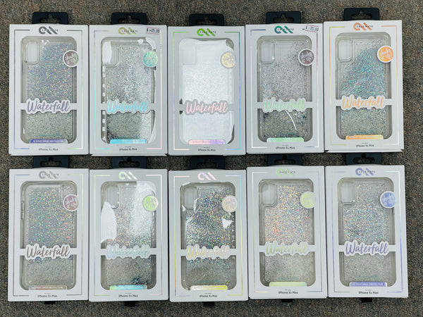 Case-Mate Waterfall Liquid Glitter Case for Apple iPhone Xs Max - (QTY=10)(R1-1)