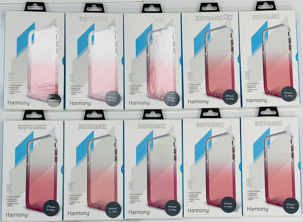 BodyGuardz Harmony Case Cover for Apple iPhone XS MAX - Rose Pink(QTY=10)(R2-1)