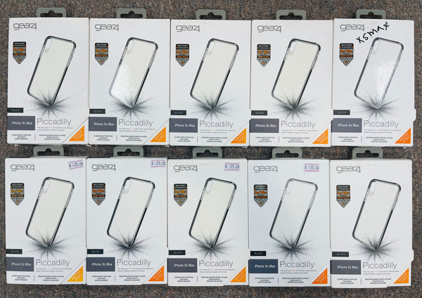 Gear4 Case Apple IPhone XS Max Clear blackD30 Drop Protect(QTY=10)(R1-1)
