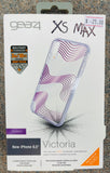 Gear4 Victoria Case for Apple iPhone Xs Max Clear Fabric Waves(QTY=5)(R1-1)
