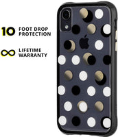 Case-Mate Wallpapers Black White Silver Dot Case for iPhone XS MAX(QTY=05)(R2-1)
