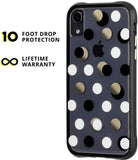Case-Mate Wallpapers Black White Silver Dot Case for iPhone XS MAX(QTY=05)(R2-1)
