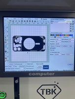 2023 Drawing Templates For Laser TBK-958 Back Glass Repair Machine UPTO 15 Series