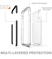Gear4 Piccadilly Clear Case [ Protected by D3O ] Compatible with iPhone Xs Max - Rose Gold (QTY=10) (R1-1)