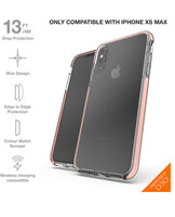 Gear4 Piccadilly Clear Case [ Protected by D3O ] Compatible with iPhone Xs Max - Rose Gold (QTY=10) (R1-1)
