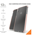 Gear4 Piccadilly Clear Case [ Protected by D3O ] Compatible with iPhone Xs Max - Rose Gold (QTY=10) (R1-1)