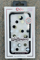 Case-Mate Wallpapers Black White Silver Dot Case for iPhone XS MAX(QTY=05)(R2-1)
